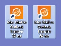 Mac Mail to Outlook Transfer desktop icons