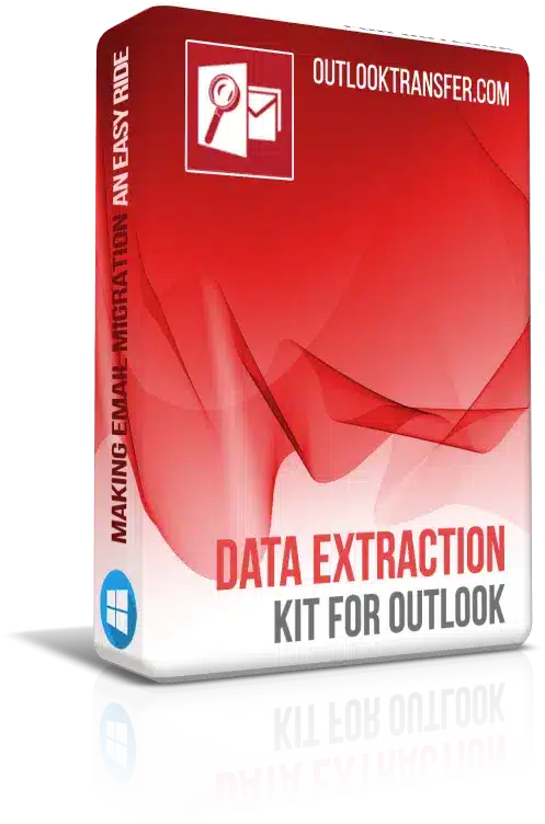 Data Extraction Kit for Outlook product box