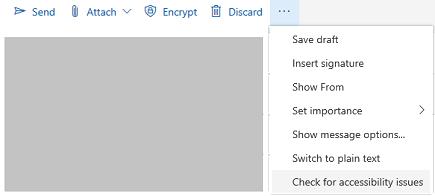 Outlook 2019 Accessibility Check