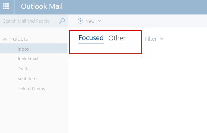 Outlook 2019 сфокусированные и другие вкладки