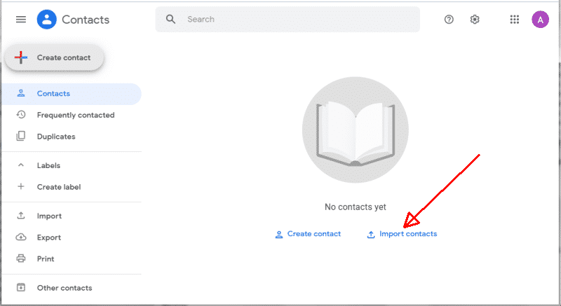 Gmail - Import Contacts