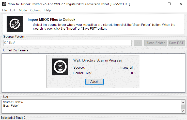 Mbox to Outlook converter