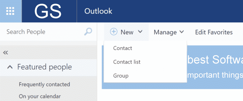 Outlook 365 - Creating Contact Group