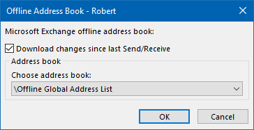 Download changes since last Send/Receive
