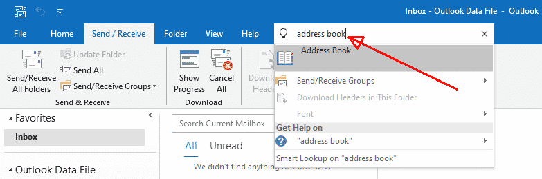 Outlook - Address Book