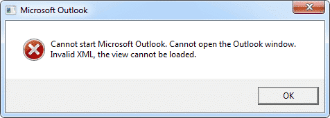 Invalid XML, the view cannot be loaded
