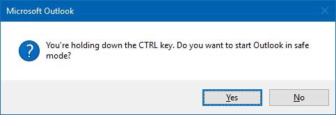 Holding Ctrl key prompt