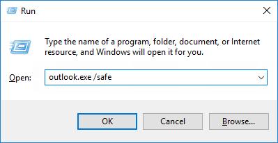 Start Outlook in Safe mode