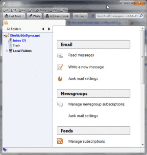 Thunderbird e-mail-udbyder