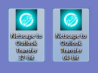 Netscape aux raccourcis Outlook Transfer