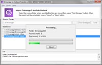 Processen med Entourage til Outlook transfer