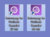 Entourage naar Outlook e-mail converter 32 en 64 bits