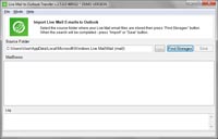 Live Mail to Outlook Transfer