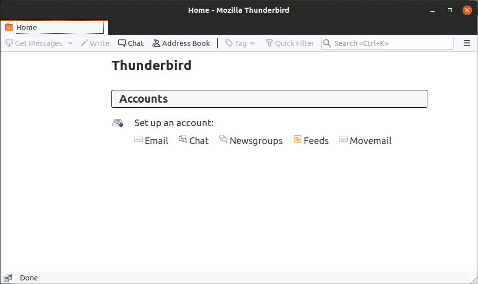 Thunderbird in Ubuntu