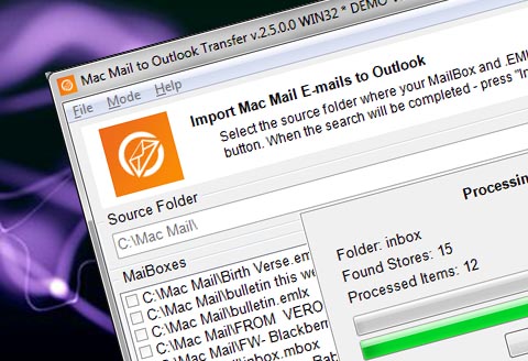 Mac Mail till Outlook överföring