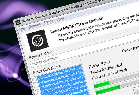 Mbox Outlook aktarmak için