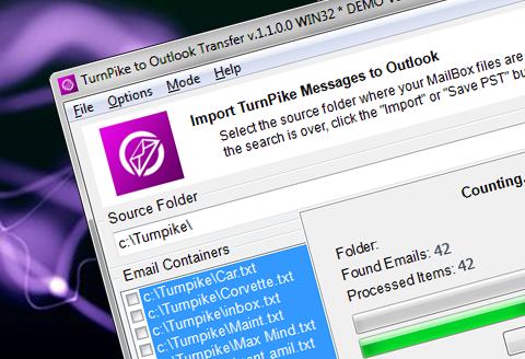 Turnpike de Transferencia de Outlook