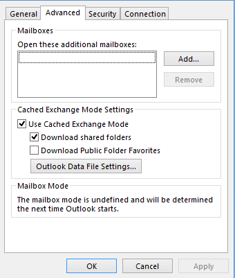 Add Outlook Data File