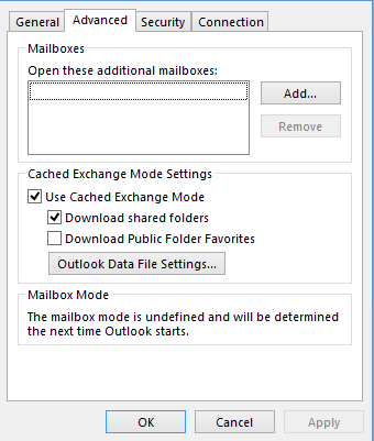 Outlook Veri Dosyası Ekle