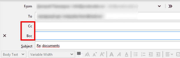 Campi Ccn e Cc in Thunderbird