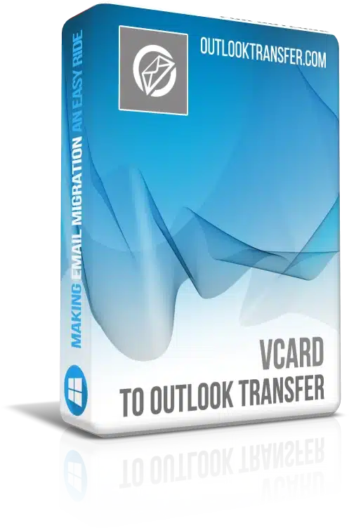 vCard a Outlook caja convertidora de