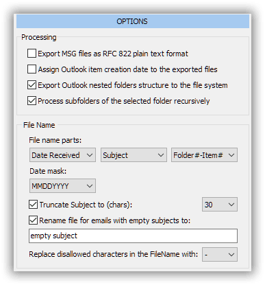 DEKit options