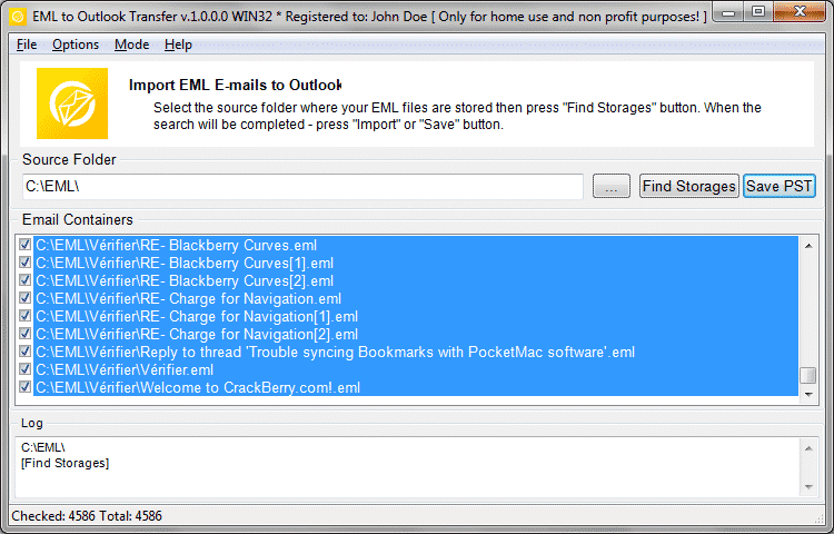 EML Outlook Transfer