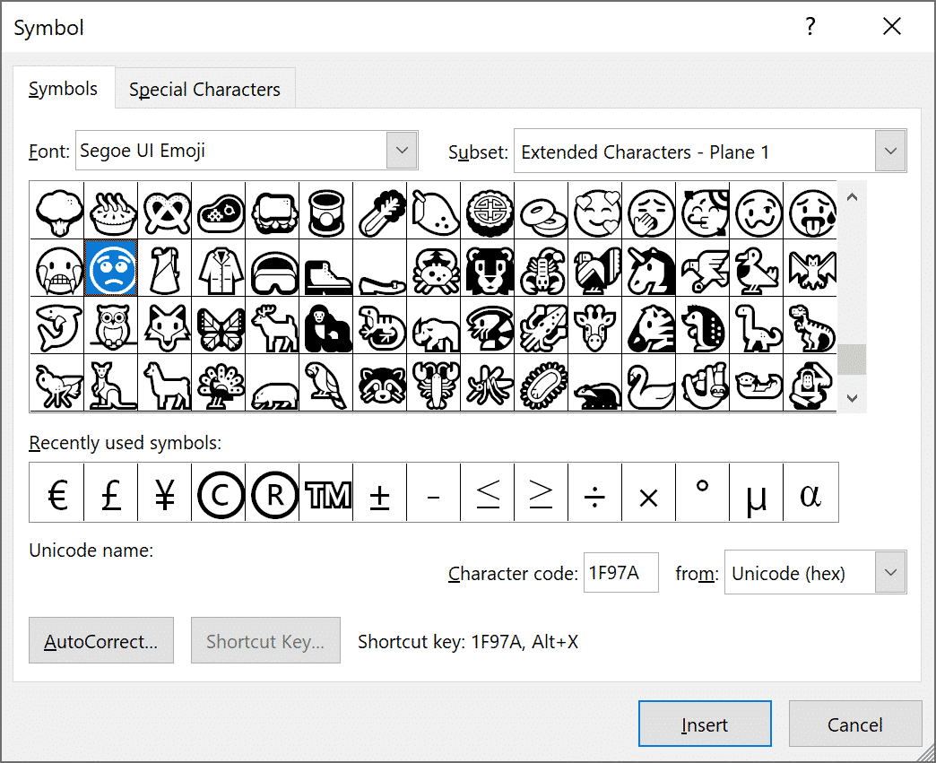 Emoji de perspectiva