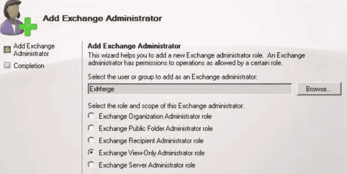 Administração do Exchange