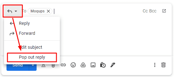 Resposta instantânea do Gmail