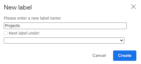 Label properties