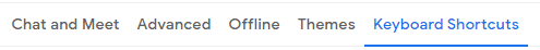 Scorciatoie da tastiera Gmail