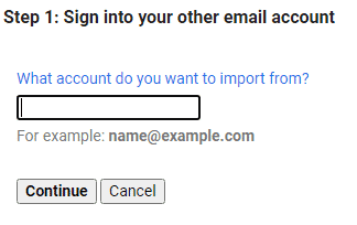 Sign in other email account