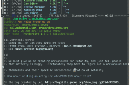 Gnus email client