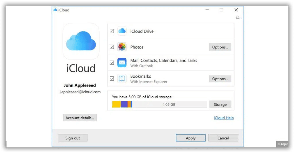 iCloud-kontakter