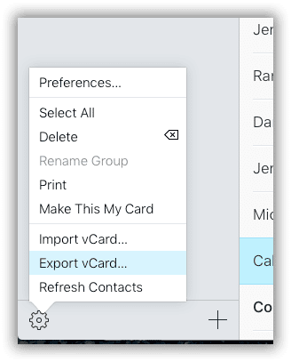 iCloud-Export-vCard