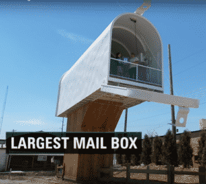 Enorme brievenbus door Jim Bolin (USA) in Casey, Illinois, VERENIGDE STATEN
