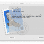 Mac Mail select mailbox format to import