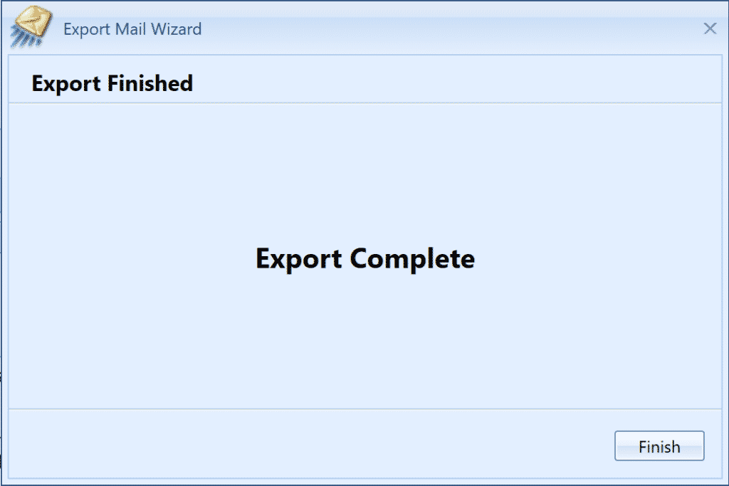 MailCOPA Export Complete