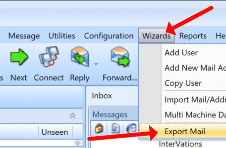 MailCOPAウィザードはメールをエクスポートします