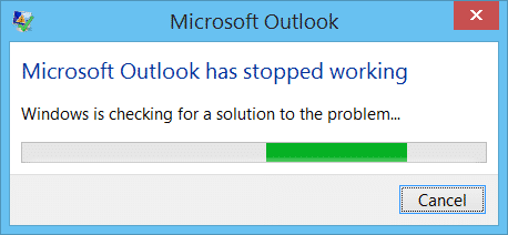 Microsoft Outlook a cessé de fonctionner