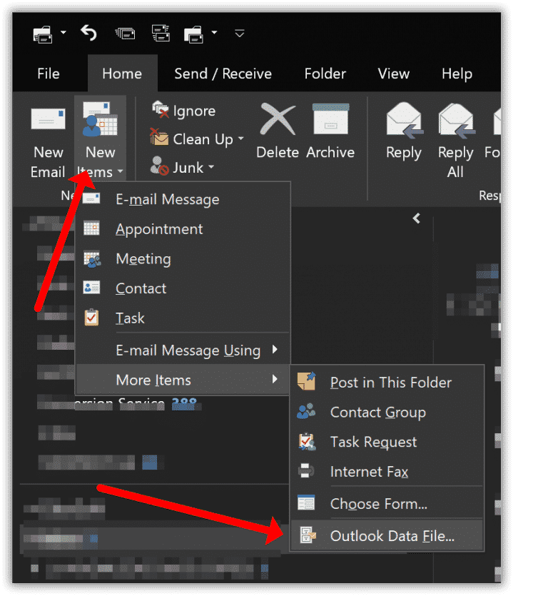 Comment créer un fichier .PST dans Outlook 2007, 2010, 2013, 2016 & 2019
