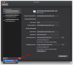 Outlook for Mac - add new account