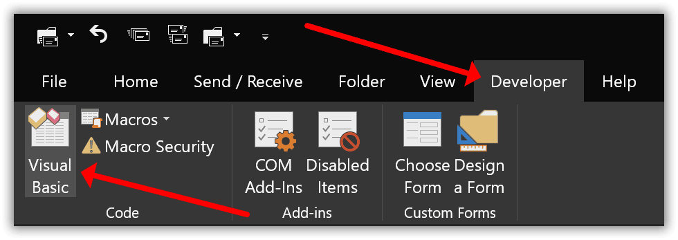 Outlook - Visual Basic