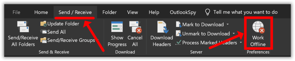 Outlook Work Ofline