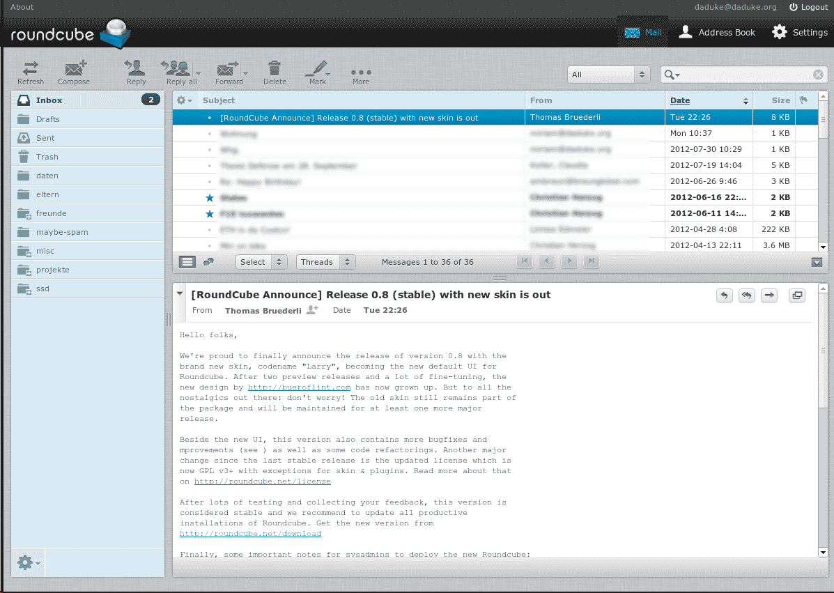 Roundcube-GUI