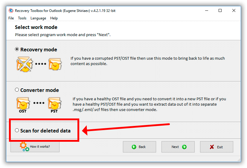 Silinen Outlook e-postalarının kurtarılması