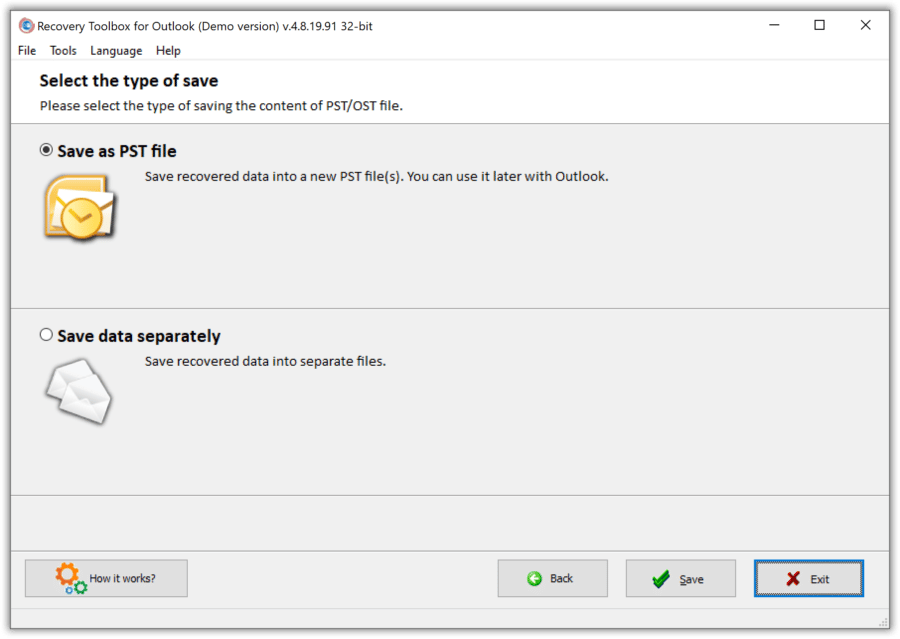 Cómo convertir OST a PST usando Outlook — free download