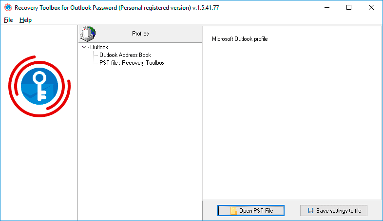 RT for Outlook Password - Step 2