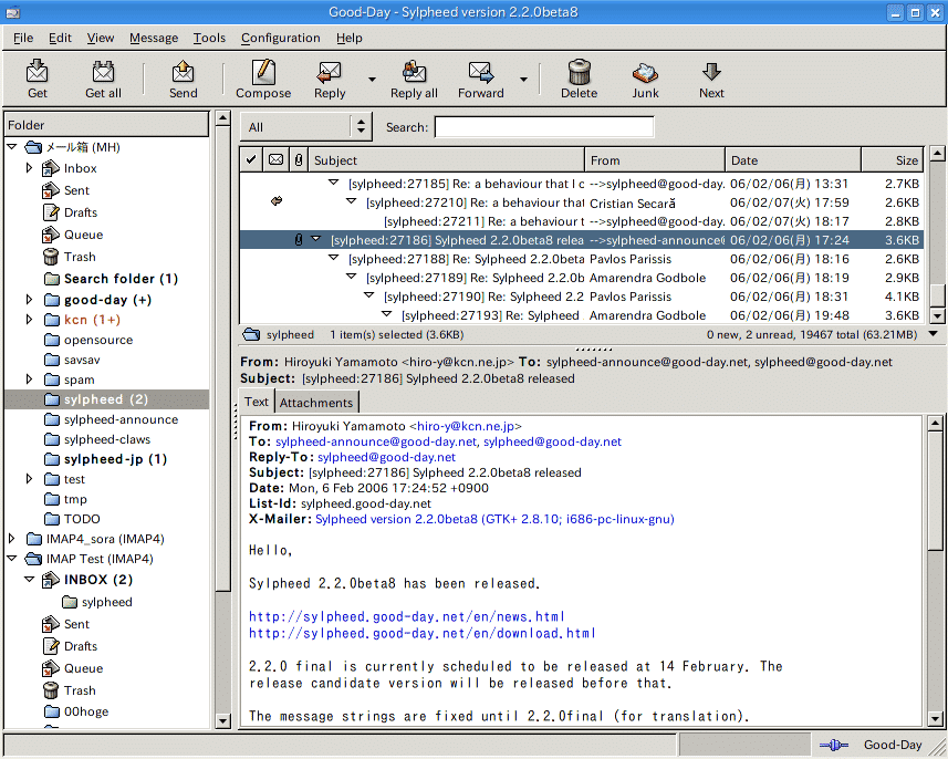 Sylpheed e-mailclient